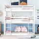 preview thumbnail 2 of 4, Sleek Modern Triple Twin Bunk Bed with Included Hardware