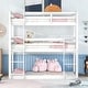 preview thumbnail 3 of 4, Twin over Twin over Twin Triple Bunk Bed with Guardrails