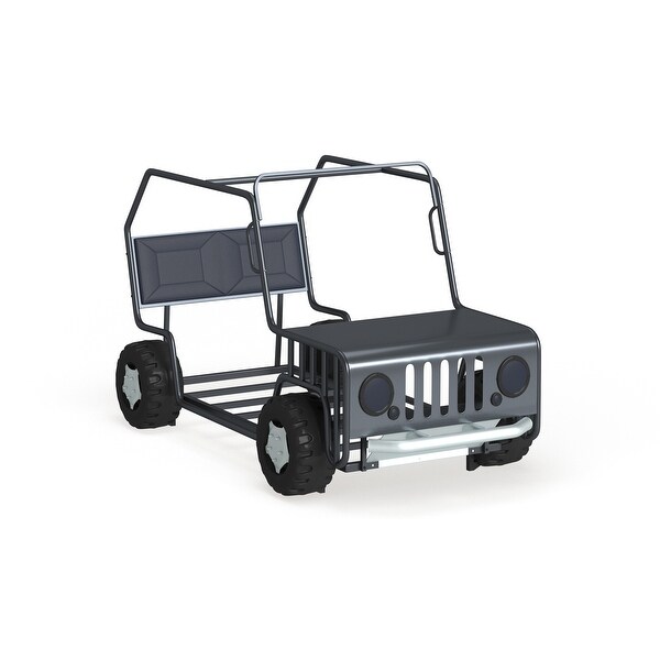 Shop Furniture of America Beln Novelty Grey Twin Metal Suv Youth Bed
