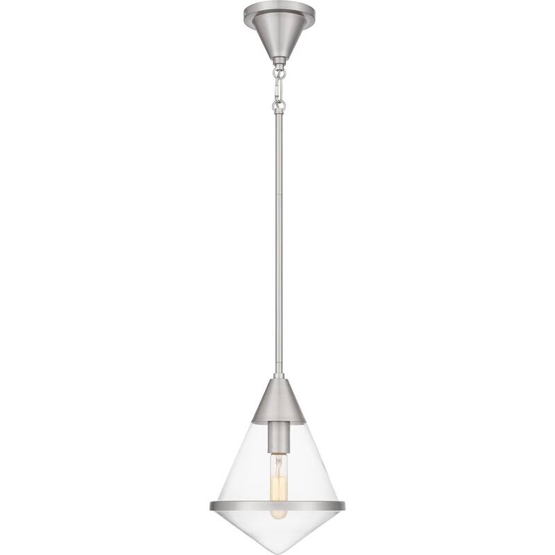 Quoizel Piccolo Pendant 1-Light Mini Pendant in Brushed Nickel