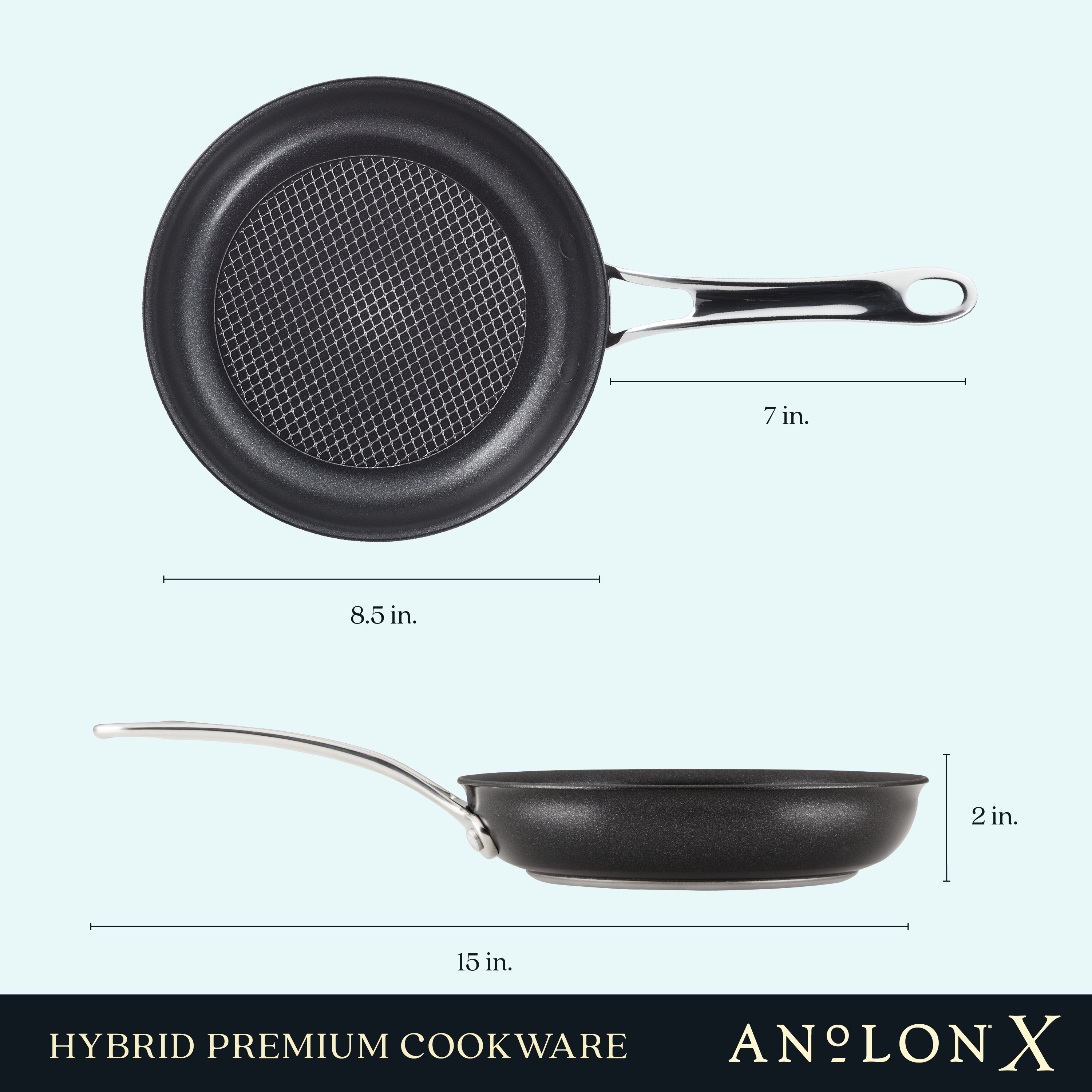 Anolon X Hybrid Nonstick Aluminum Nonstick Cookware Induction Pots