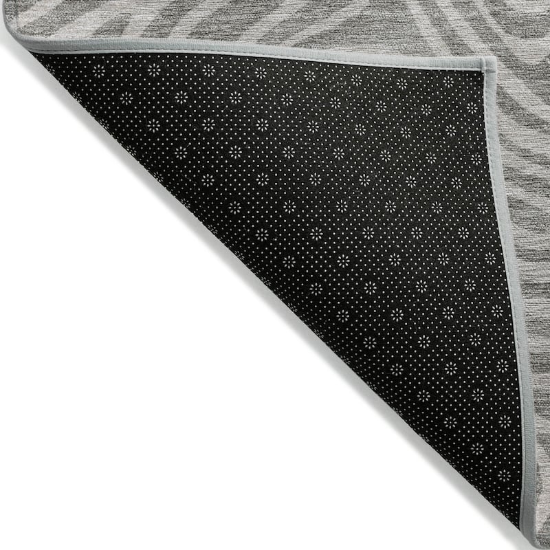 Machine Washable Indoor/ Outdoor Modern Trance Chantille Rug