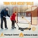preview thumbnail 4 of 5, Zealfeel 10 x 6 ft Hockey Net with Backstop: Heavy-Duty Steel Frame Training Goal & Target Nets - 10 x 6 ft