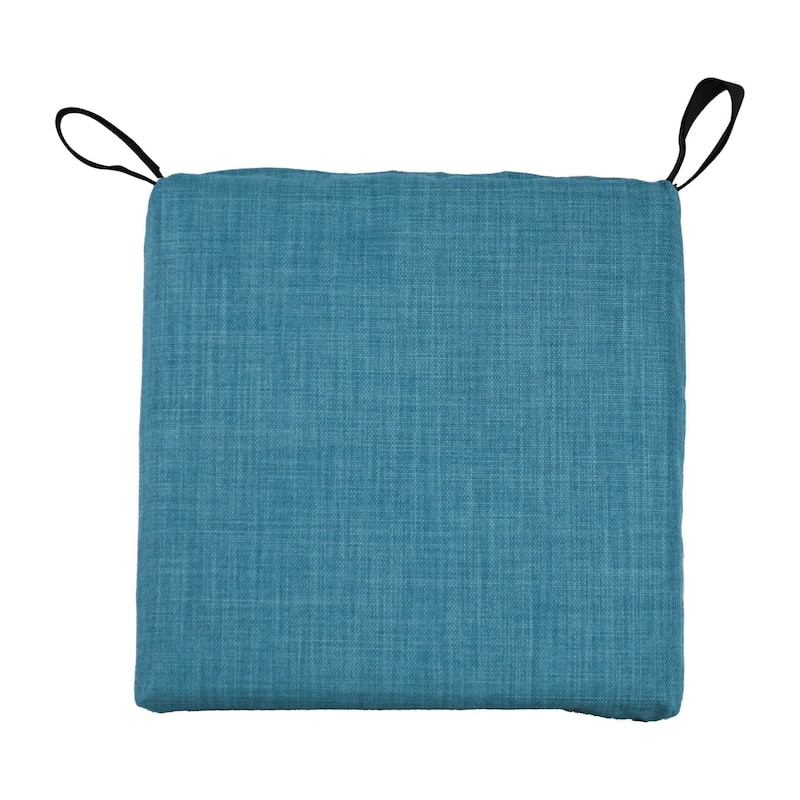 16-inch Indoor/Outdoor Solid Chair Cushions (Set of 2) - 16 x 16
