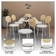 preview thumbnail 9 of 78, Leisuremod Euston Modern Dining Chair Upholstered Velvet or Leather Seat Wicker Back Accent Chair for Home Living Room & Kitchen