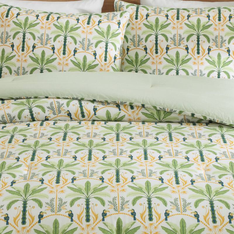 Tommy Bahama Mystic Palms Cotton Green Comforter Set