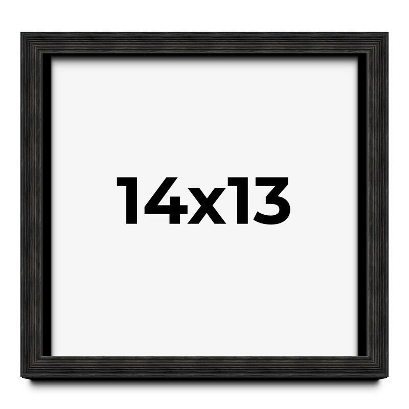 14x13 Shadow Box Black Rustic Barnwood Display Frame | 1.125 Inch