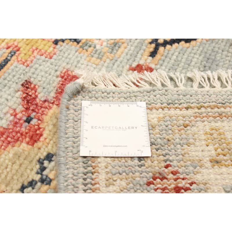 ECARPETGALLERY Hand-knotted Jules Serapi Light Blue Wool Rug - 4'10 x 8'2