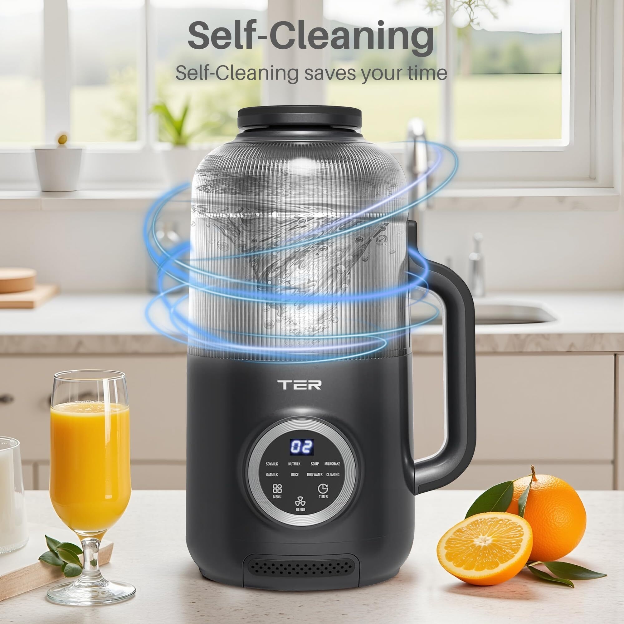 40OZ 10 in 1 Nut Milk Maker Blender Maker Machine for Oat Milk,Nutmilk,Juice (800 Watts)