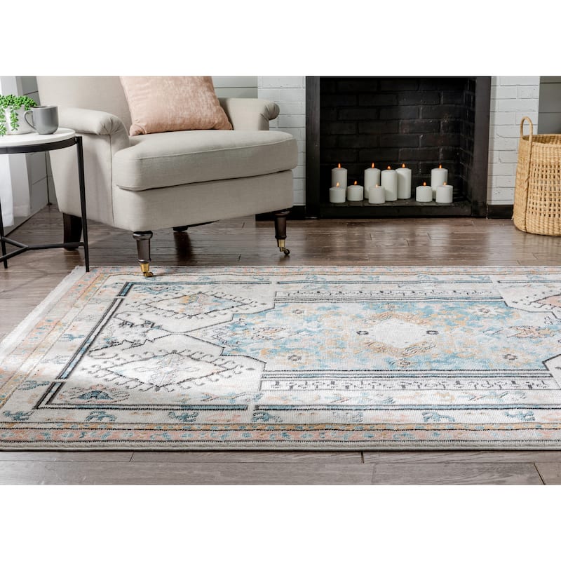 Well Woven Indira Valeria Medallion Geometric Area Rug
