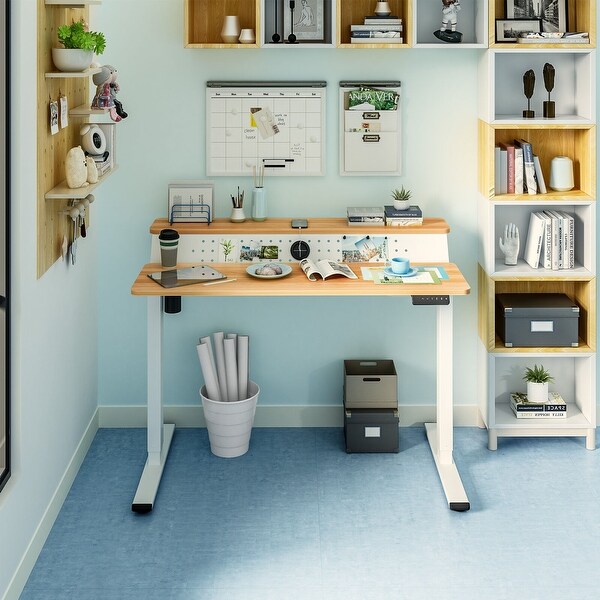FlexiSpot 2-Tier Height Adjustable Electric Home Office