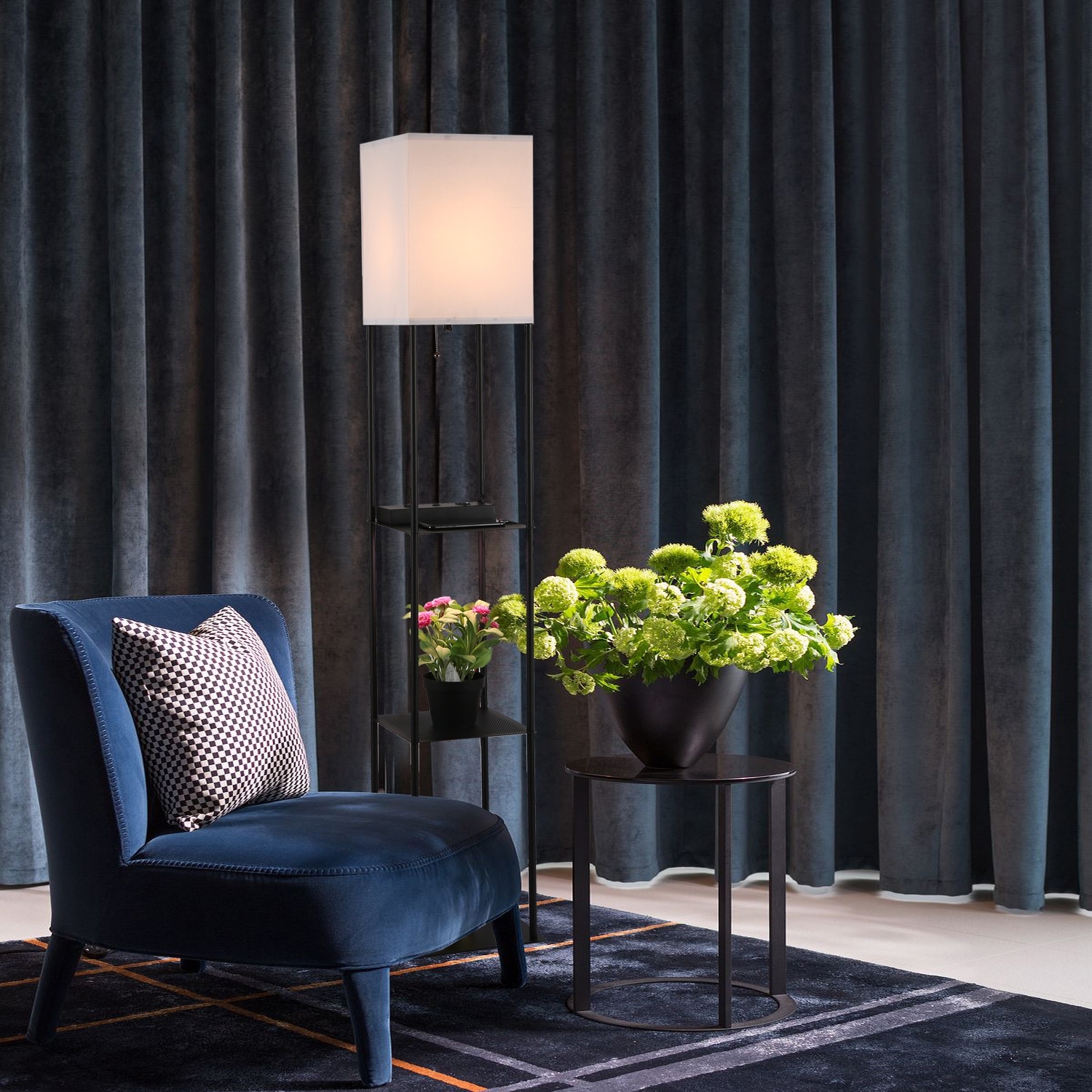 LED Modern Shelf Floor Lamp with Plant Light On Sale Bed Bath