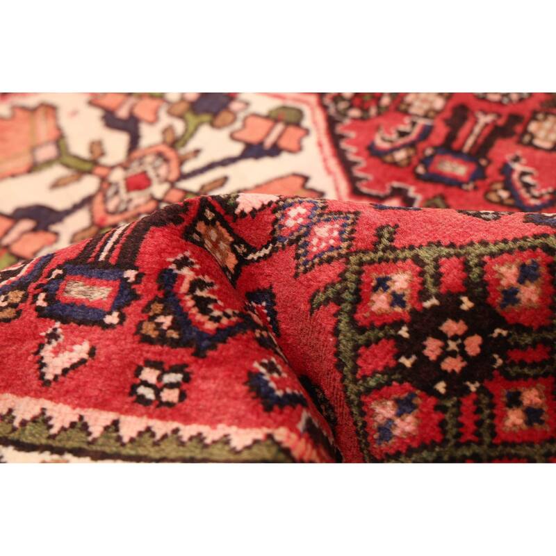 ECARPETGALLERY Hand-knotted Andelz Red Wool Rug - 3'6 x 4'11