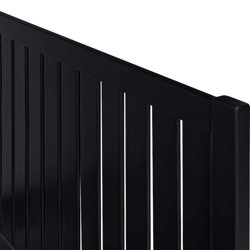 Graham Wooden Platform Bed with Slatted Headboard