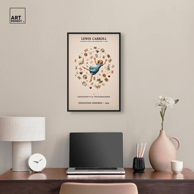 Carroll's Alice in Motion Canvas by Art Remedy