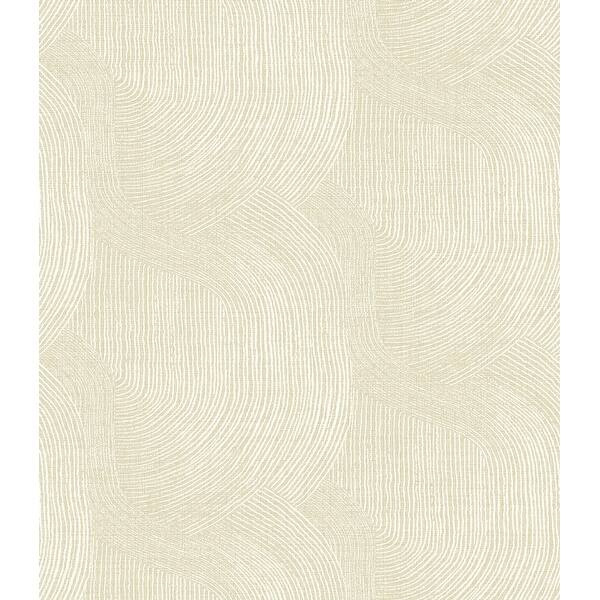 slide 2 of 7, A-Street Prints Folly Champagne Zen Swirls Wallpaper