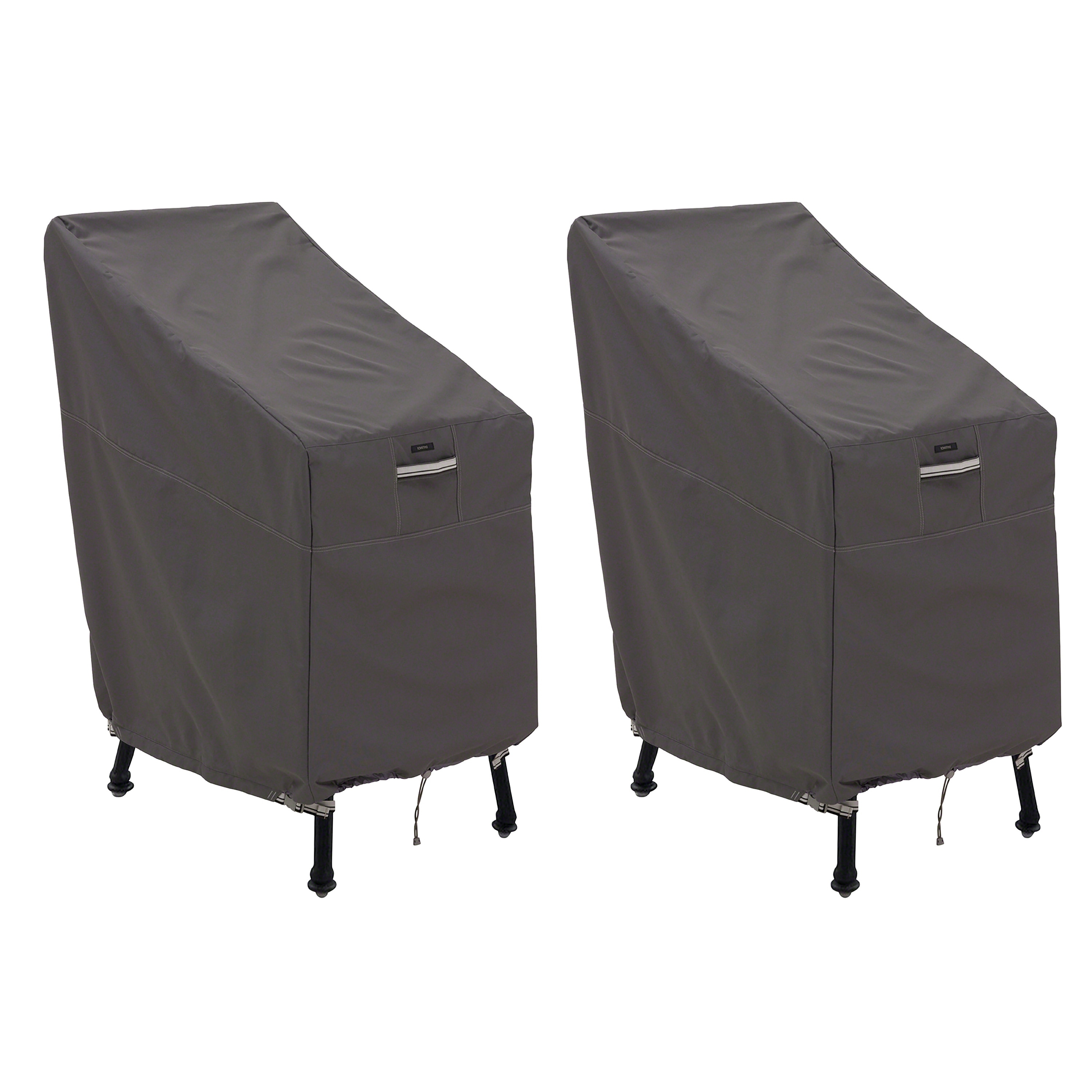 Classic Accessories Ravenna Water-Resistant 26 Inch Patio Bar Chair & Stool Cover, 2 Pack