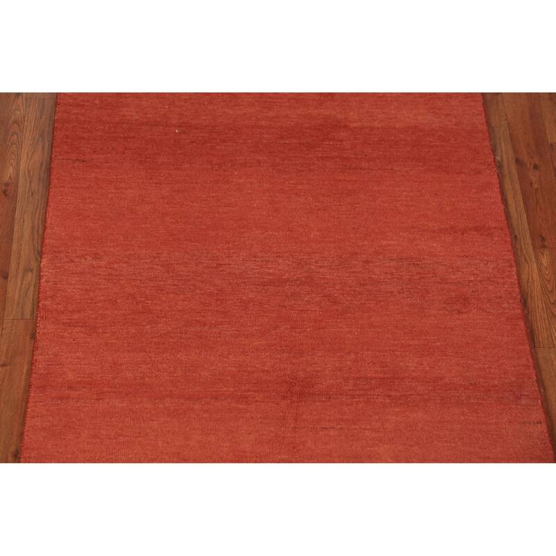 Striped Gabbeh Oriental Rug Handmade Wool Carpet - 3'4" x 6'5"