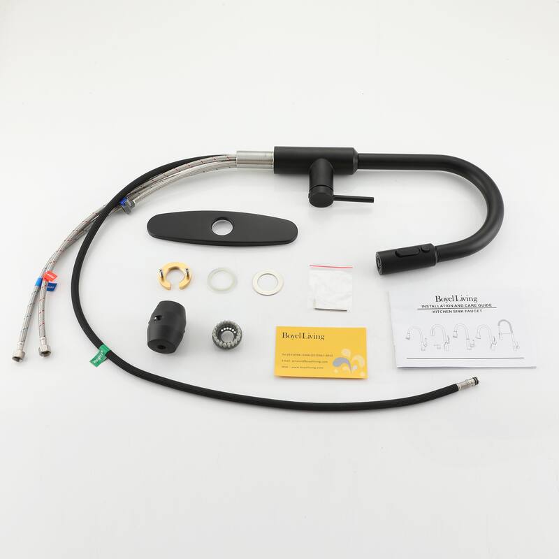 3-Function Single Handle Pull Down Sprayer Kitchen Faucet