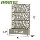 preview thumbnail 6 of 103, 72 in Metal Movable Planter Box with Trellis Privacy Screen Lockable Wheels