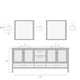 preview thumbnail 11 of 13, Modern Glam 1-Light Gold Wall Sconce Textured Glass Bathroom Vanity Light - D 8" x H 5.5"