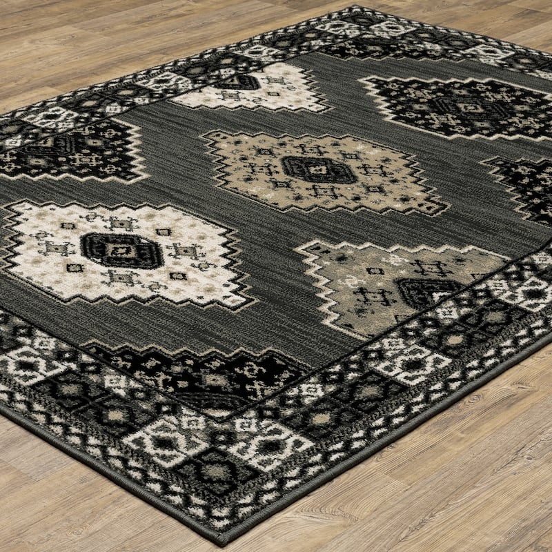 Vista Home Bryce Southwest Tribal Area Rug - 9'10" x 12'10" - 9' 10" x 12' 10"