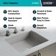 preview thumbnail 5 of 4, Lexicon Platinum Quartz Composite Rectangle Vanity Sink Galaxy Concrete V330