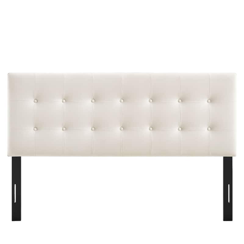 Emily Biscuit Tufted Performance Velvet Headboard