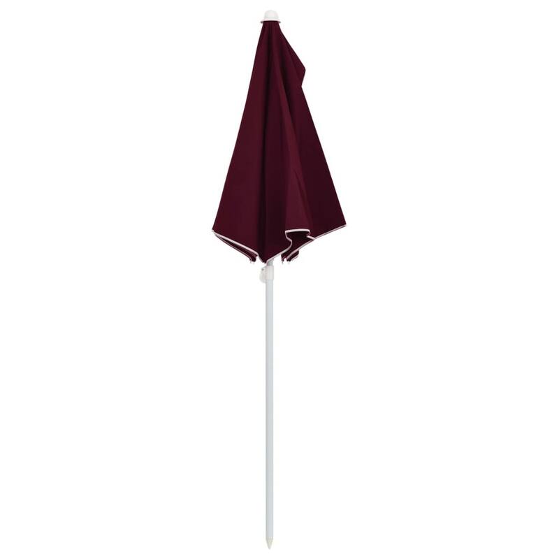 70.9"x35.4" Garden Half Parasol with Pole 8 Colors