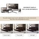 preview thumbnail 38 of 36, 93.7" Chesterfield Faux Leather Multi-Functional Sofa Bed, 3-in-1 Convertible King Pull Out Sleeper Sofa with Nailhead Trim