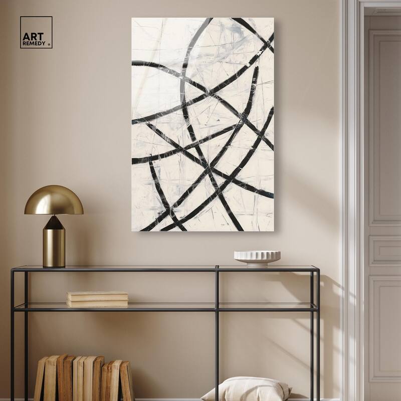 Intersecting Lines I Acrylic by Art Remedy, Ready to Hang