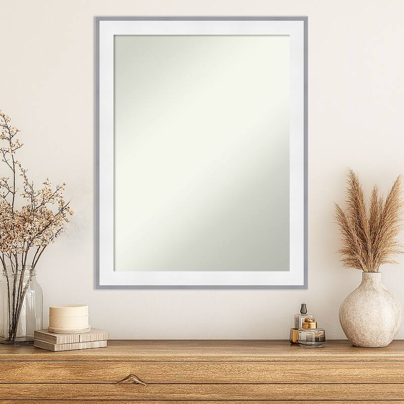 Maya Non-Beveled Framed Wall Mirror