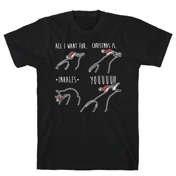 All I Want For Christmas Is You Meme Parody White Print Black Men S Cotton Tee By Lookhuman Overstock All I Want For Christmas Is You Meme Parody White Print Black Men S Cotton Tee By Lookhuman Overstock