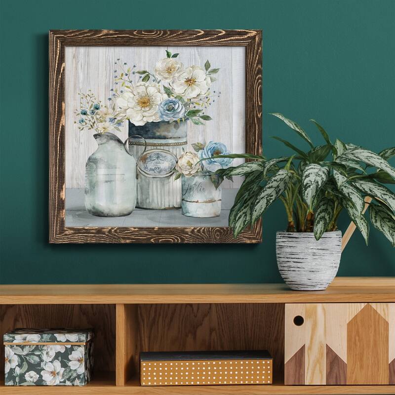French Garden Flowers II-Premium Framed Canvas - Ready to Hang