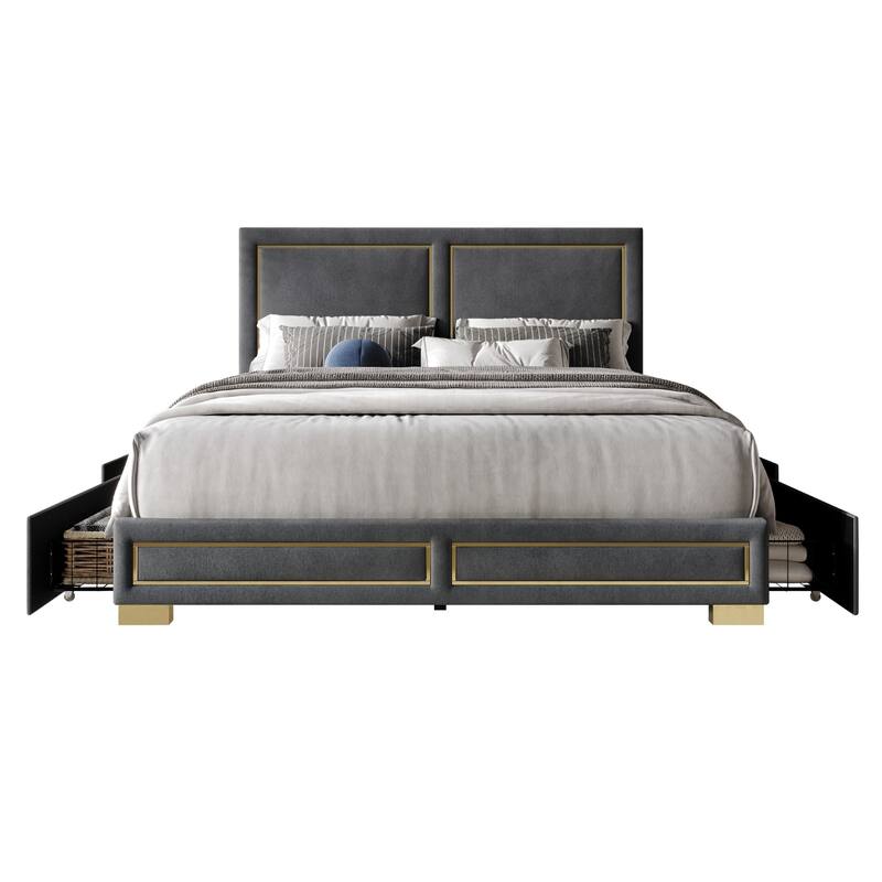 Jasper Upholstered Storage Platform Bed