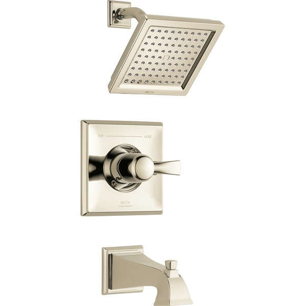 Delta T14451 Dryden Tub and Shower Trim Package with Single Function Shower Head and Touch Clean Technology