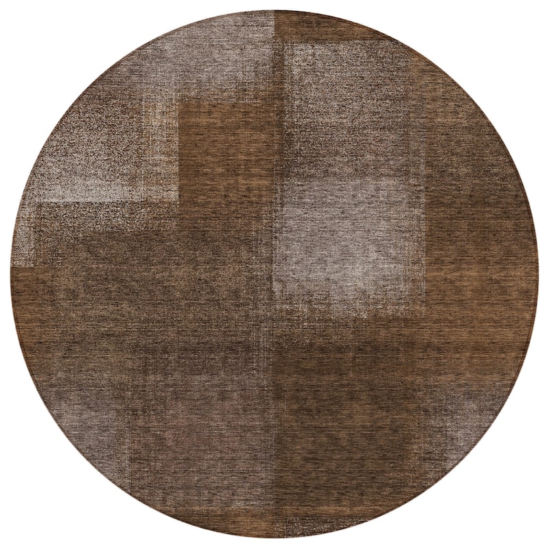 HomeRoots Abstract Transitional Rectangle Outdoor Rug