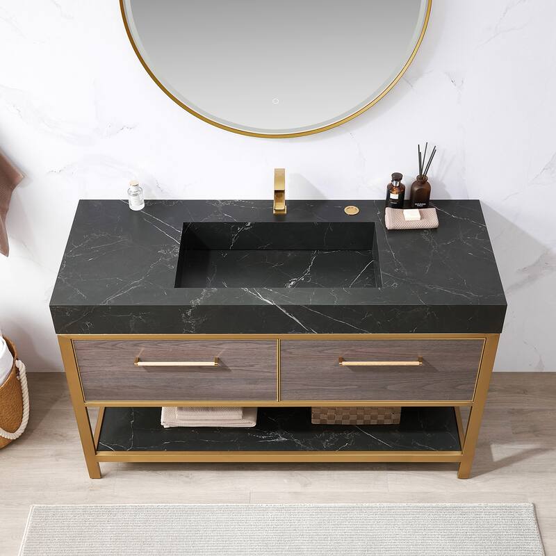 Segovia Bath Vanity with Sintered Stone Top