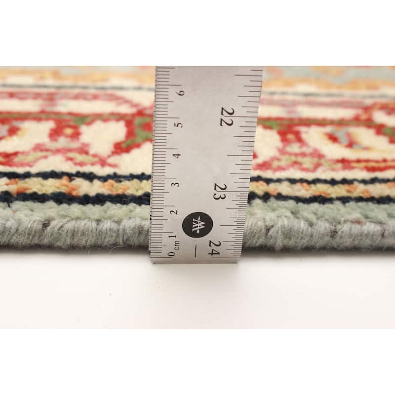 ECARPETGALLERY Hand-knotted Serapi Heritage Light Blue Wool Rug - 2'7 x 9'10