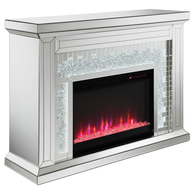 Gilmore Mirror Rectangular Freestanding Fireplace
