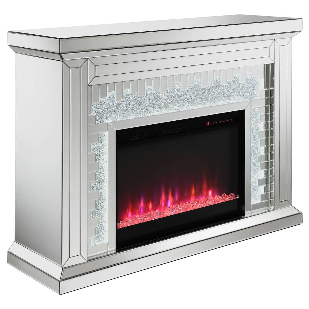 Gilmore Mirror Rectangular Freestanding Fireplace