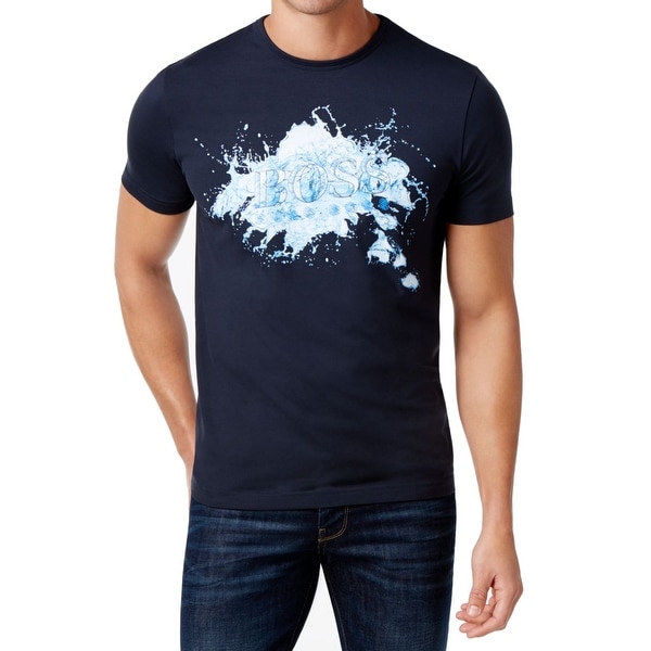 navy blue hugo boss t shirt