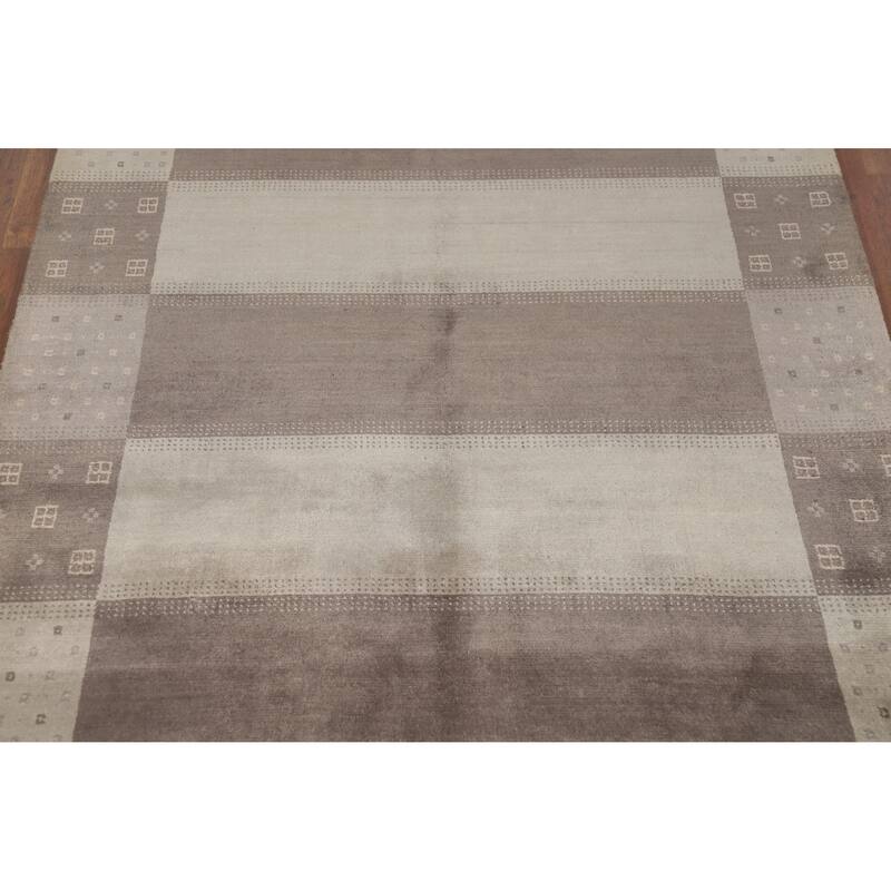 Gabbeh Tribal Indian Area Rug Hand-Knotted Wool Carpet - 5'4" x 7'7"