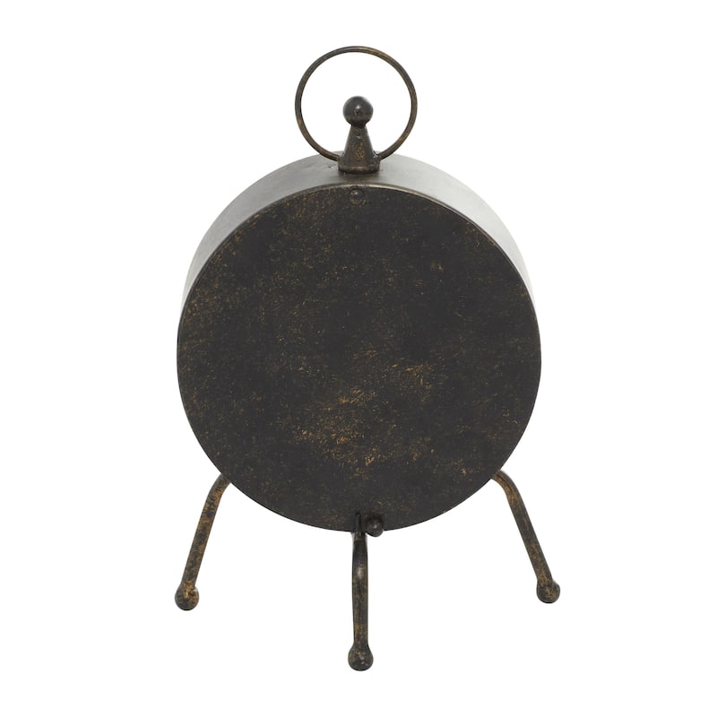 Metal Standing Stopwatch Clock - Brown - Roche River Decor