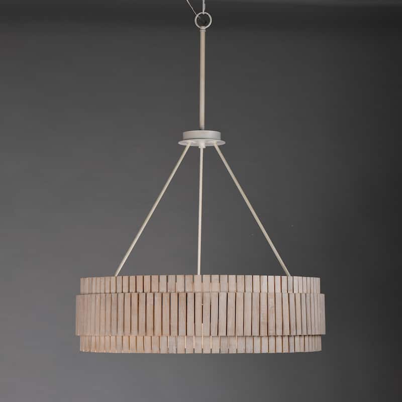 Maxim 14456WWT Satori 6 Light 31" Wide Ring Chandelier