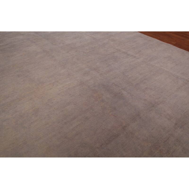 Gray & Beige Modern Gabbeh Oriental Area Rug Handmade Wool Carpet - 6'8" x 8'10"