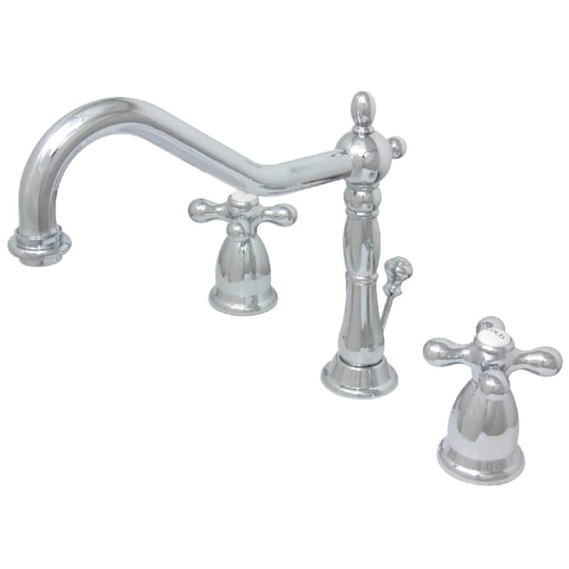 Kingston Brass Heritage 8 in. Widespread Bathroom Faucet - Polished Chrome
