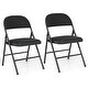 preview thumbnail 8 of 6, Gymax 6PCS Folding Chairs w/ Metal Frame PVC Leather Stackable Chairs