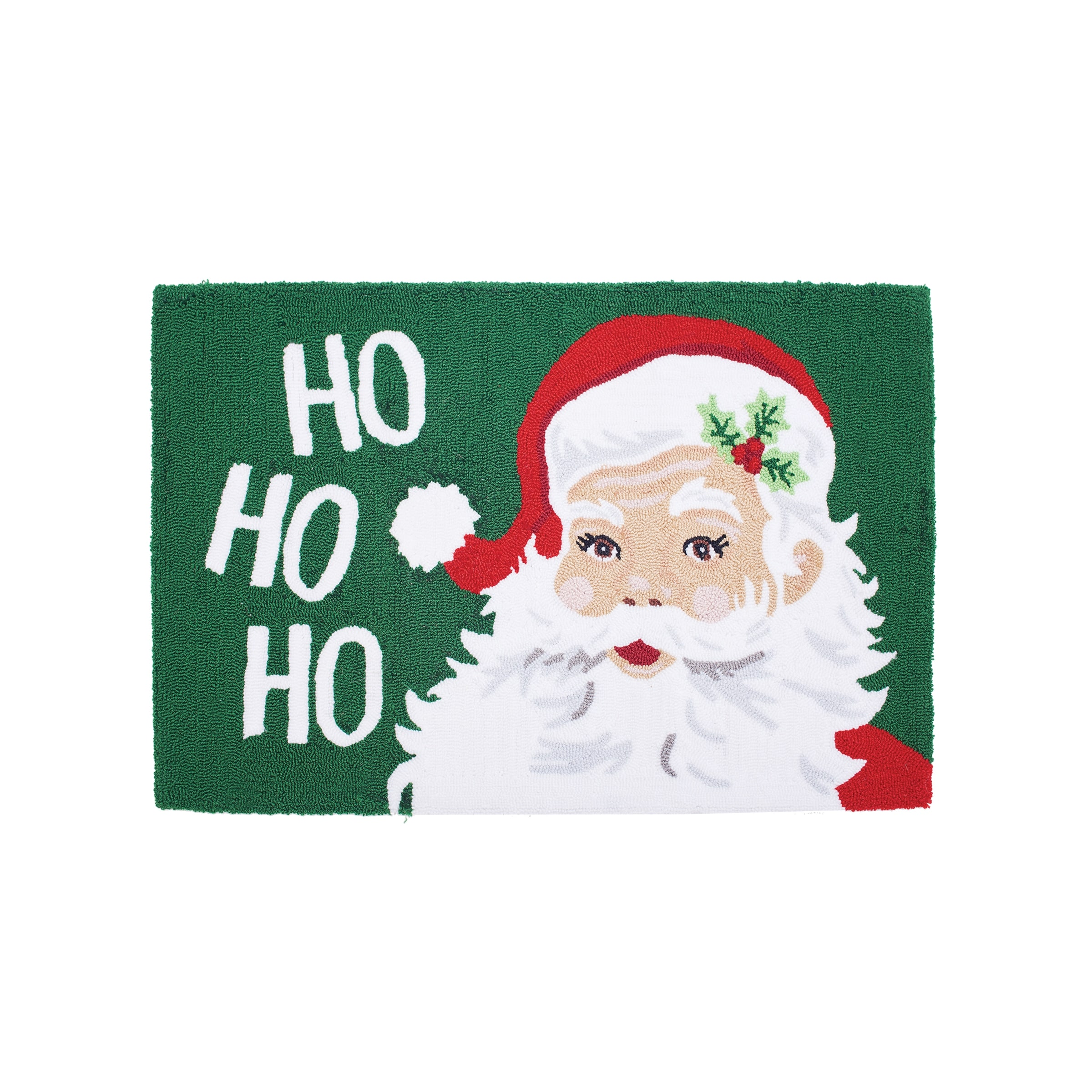 Santa Clause Hooked Rug - 2' x 3'