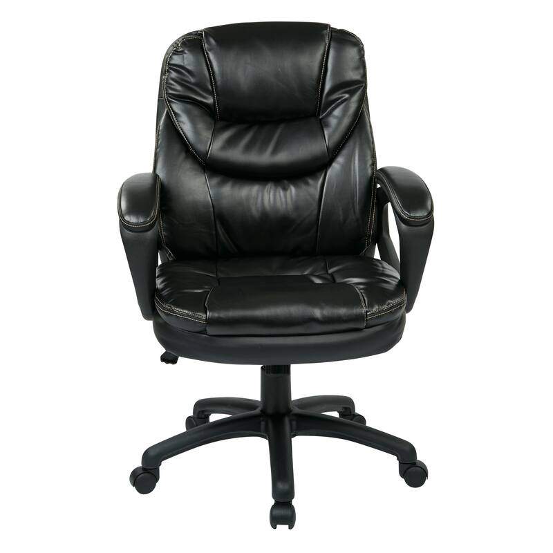Office Star Faux Leather Managers Chair